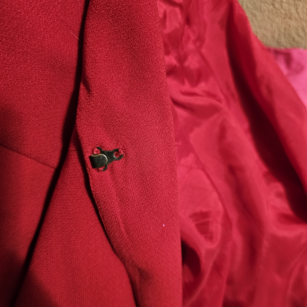 Talbots Red Wrap Dress - Picture 5 of 10